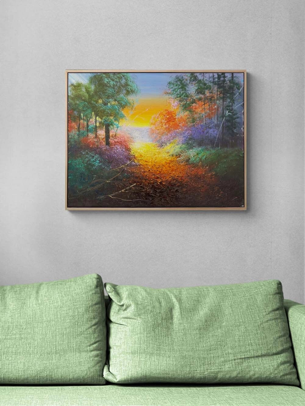 Güneşli Sessizlik Yağlı Boya Tablosu