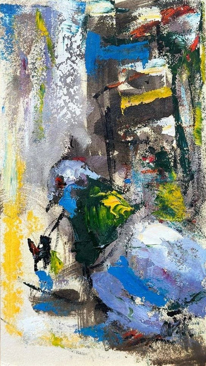 Güvercin Dokunuşu Yağlı Boya Tablosu