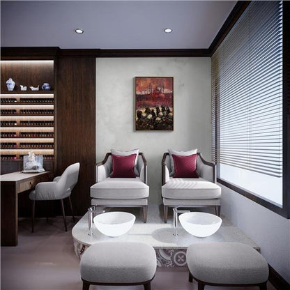 İstanbul'da Güvercinler Yağlı Boya Tablosu