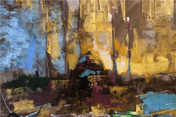 İstanbul Bekçisi Güvercinler Yağlı Boya Tablosu