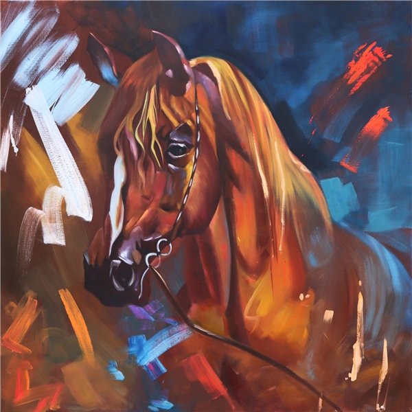 Güzel At Yağlı Boya Tablosu