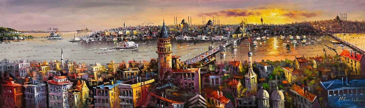 Haliç'in Sessizliği Yağlı Boya Tablosu