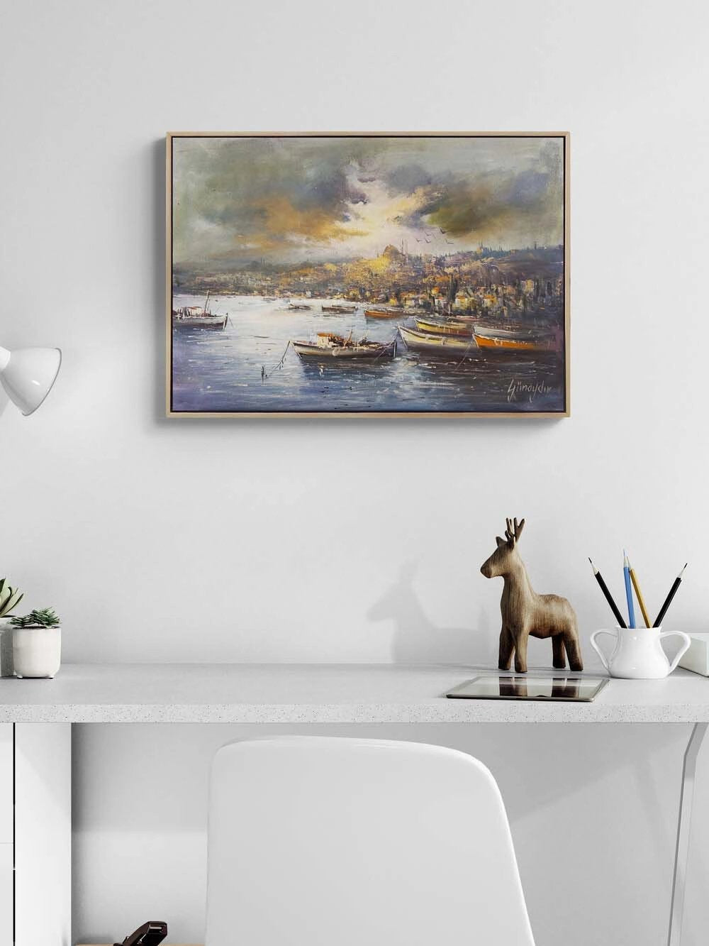 Haliç’e Doğru Yağlı Boya Tablosu
