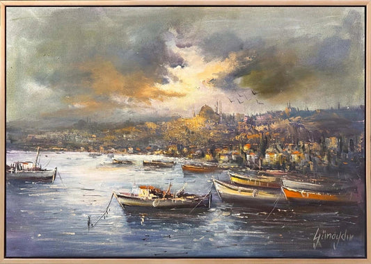 Haliç’e Doğru Yağlı Boya Tablosu