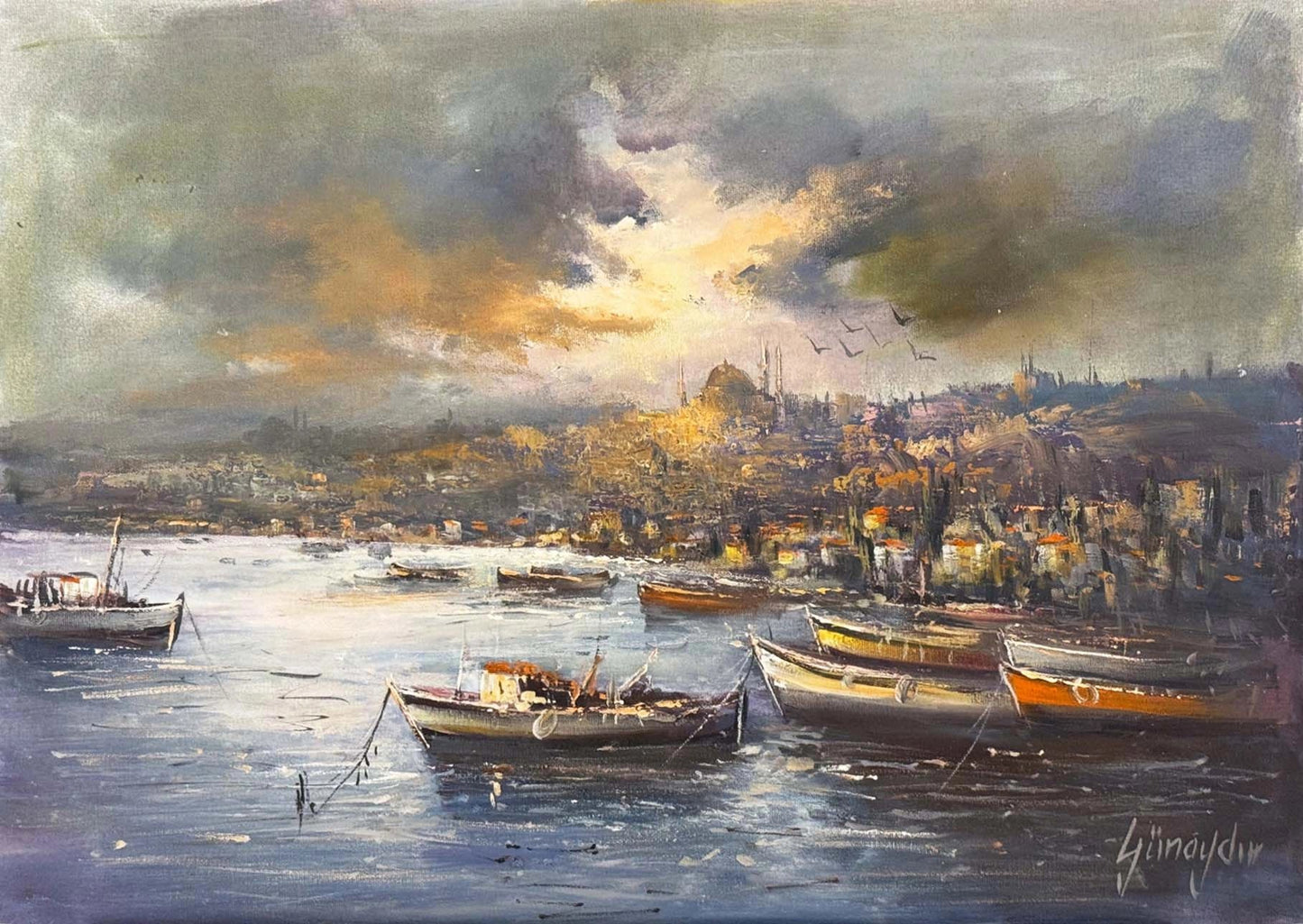 Haliç’e Doğru Yağlı Boya Tablosu