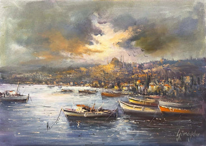 Haliç’e Doğru Yağlı Boya Tablosu