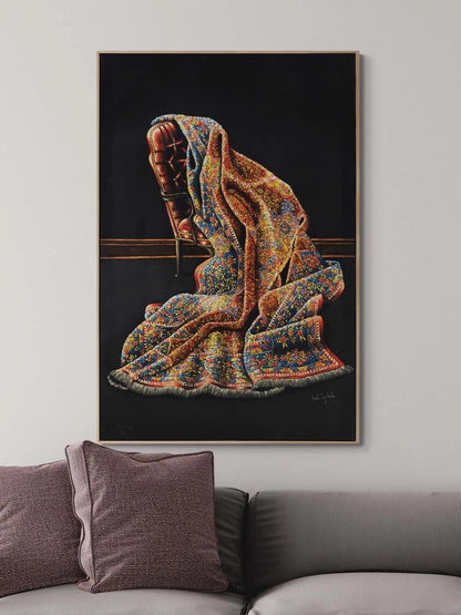 Hatıralı Koltuk Yağlı Boya Tablosu