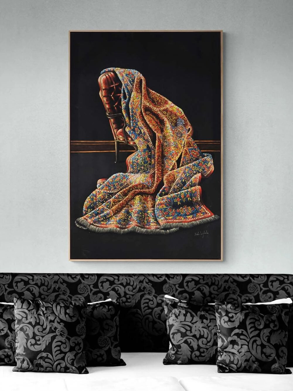 Hatıralı Koltuk Yağlı Boya Tablosu