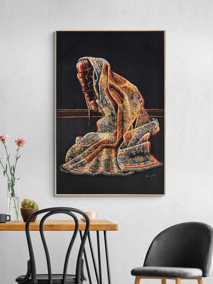 Hatıralı Koltuk Yağlı Boya Tablosu