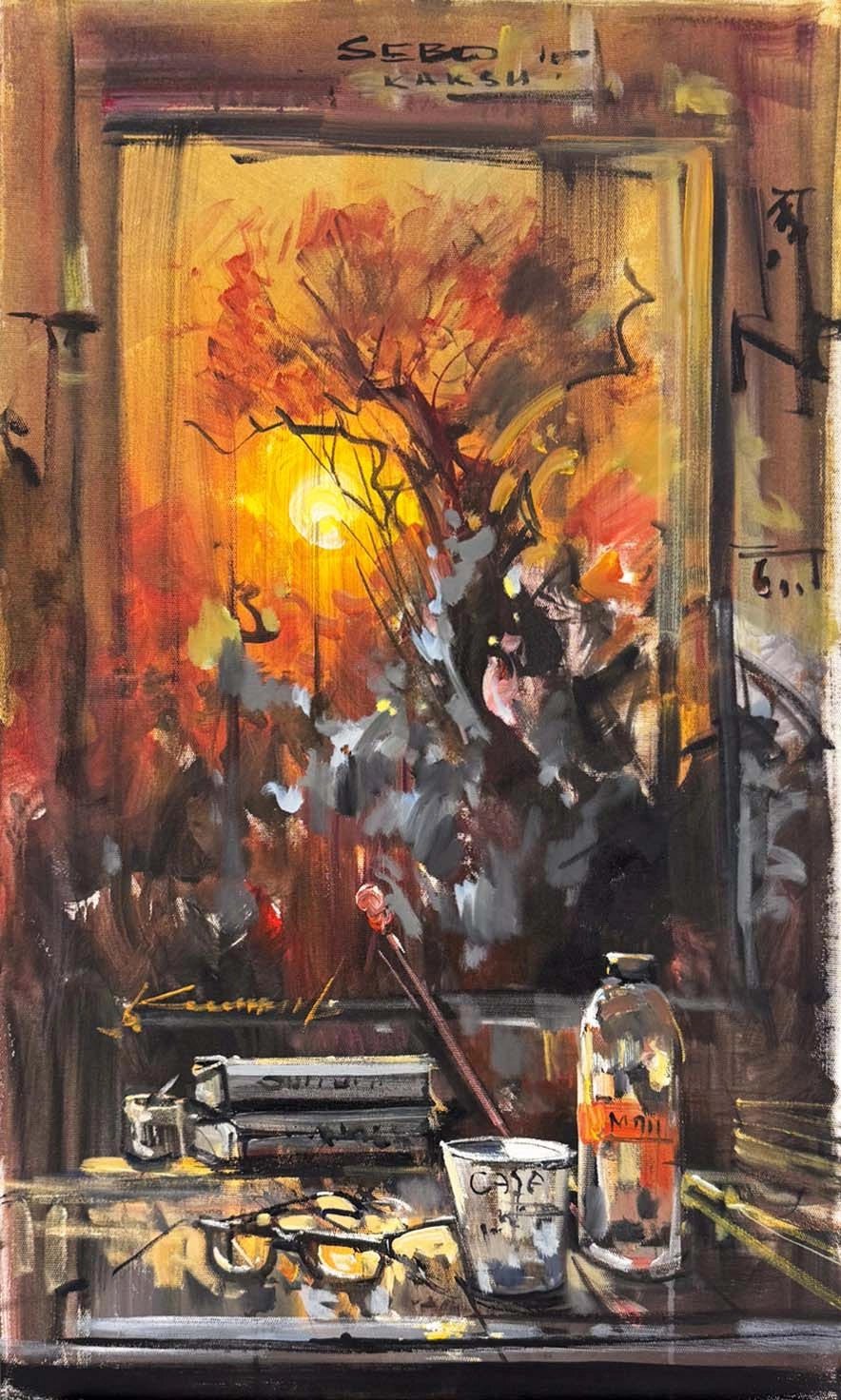 Hatıralı Masa Yağlı Boya Tablosu