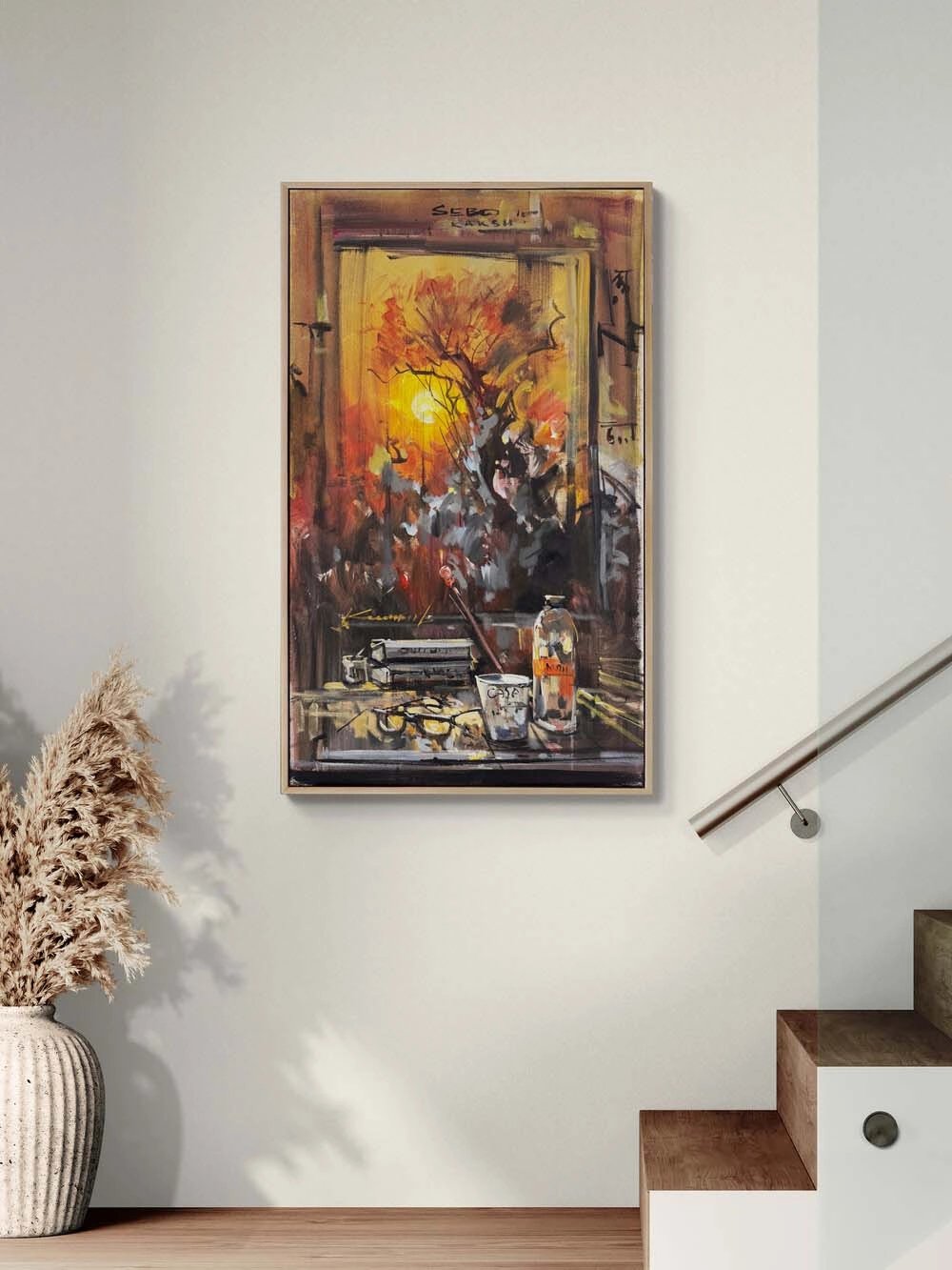 Hatıralı Masa Yağlı Boya Tablosu