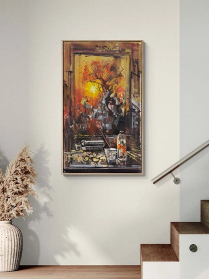 Hatıralı Masa Yağlı Boya Tablosu