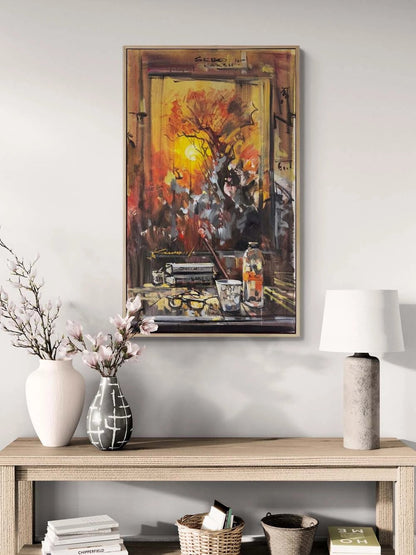 Hatıralı Masa Yağlı Boya Tablosu