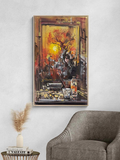 Hatıralı Masa Yağlı Boya Tablosu