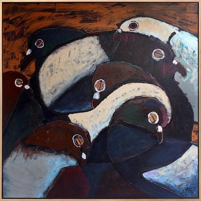 Hepimiz Birimiz İçin Yağlı Boya Tablosu Simurg Sanatevi