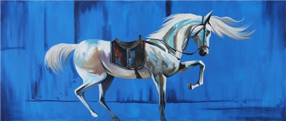 Atın Zarif Adımları Yağlı Boya Tablosu