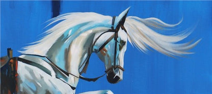 Atın Zarif Adımları Yağlı Boya Tablosu