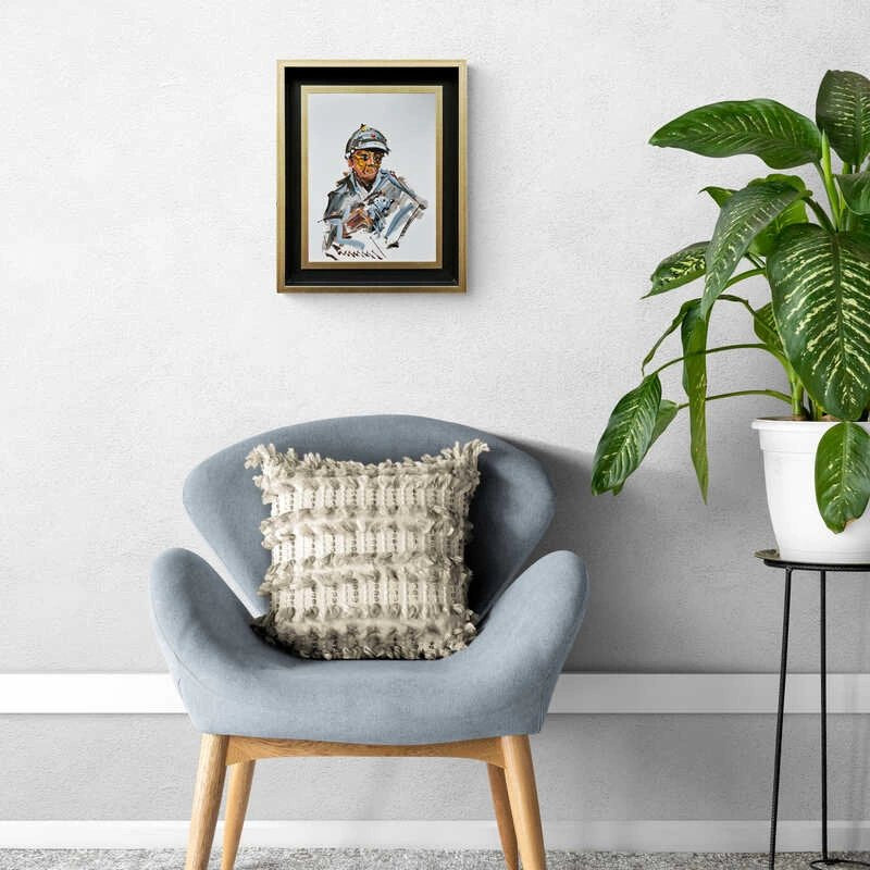 Hoca ve Köpeği Yağlı Boya Tablosu