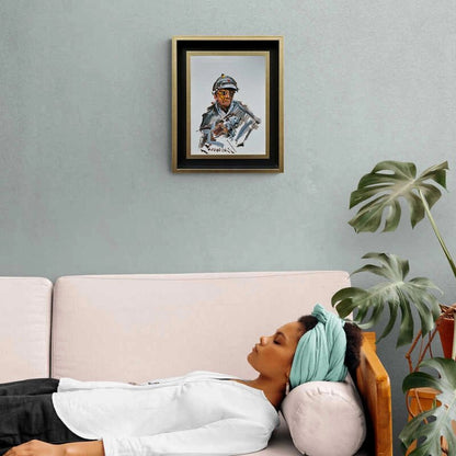 Hoca ve Köpeği Yağlı Boya Tablosu