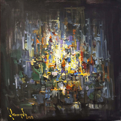 İçimde Patlayan Sessizlik Yağlı Boya Tablosu