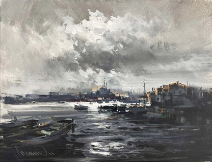 İki Kıtanın Hikayesi Yağlı Boya Tablosu