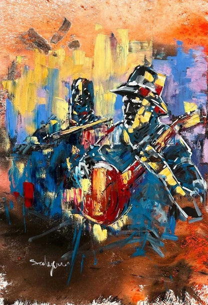 İnsanın Ezgisi Yağlı Boya Tablosu