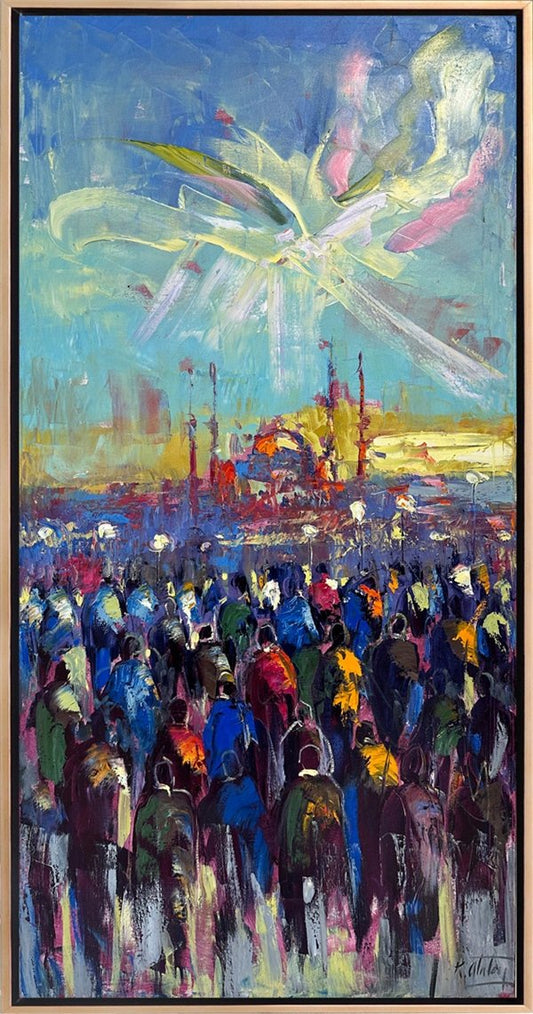 İnsanlar İnsancıklar Yağlı Boya Tablosu