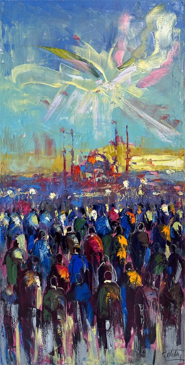 İnsanlar İnsancıklar Yağlı Boya Tablosu