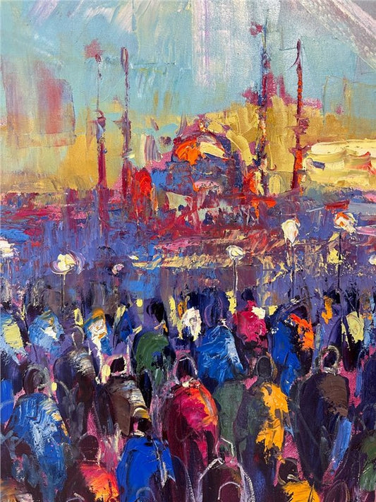 İnsanlar İnsancıklar Yağlı Boya Tablosu