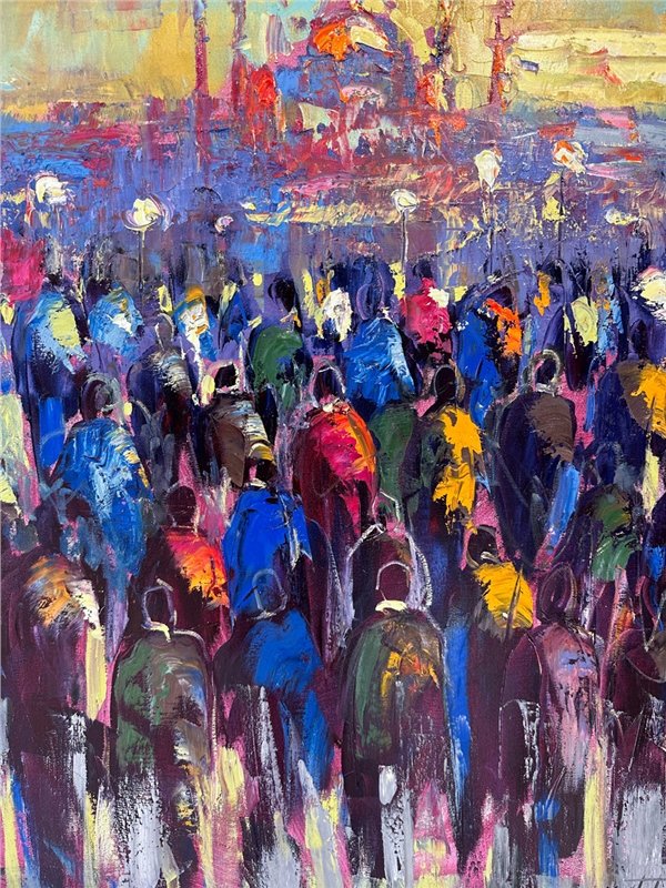 İnsanlar İnsancıklar Yağlı Boya Tablosu