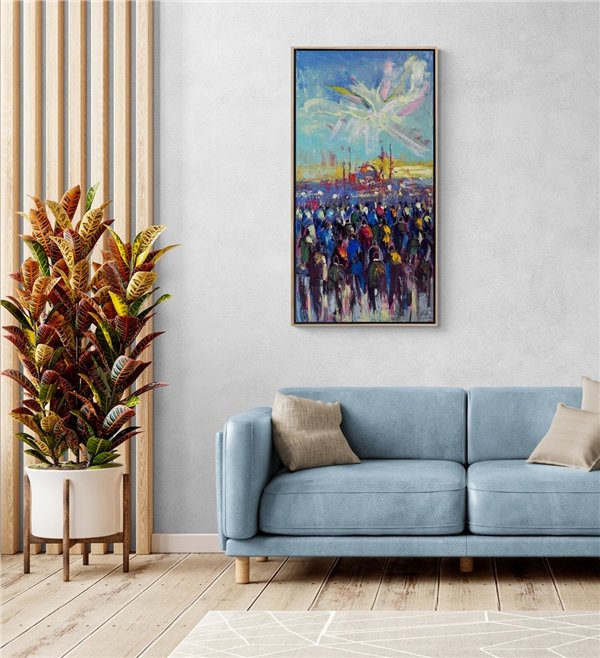 İnsanlar İnsancıklar Yağlı Boya Tablosu