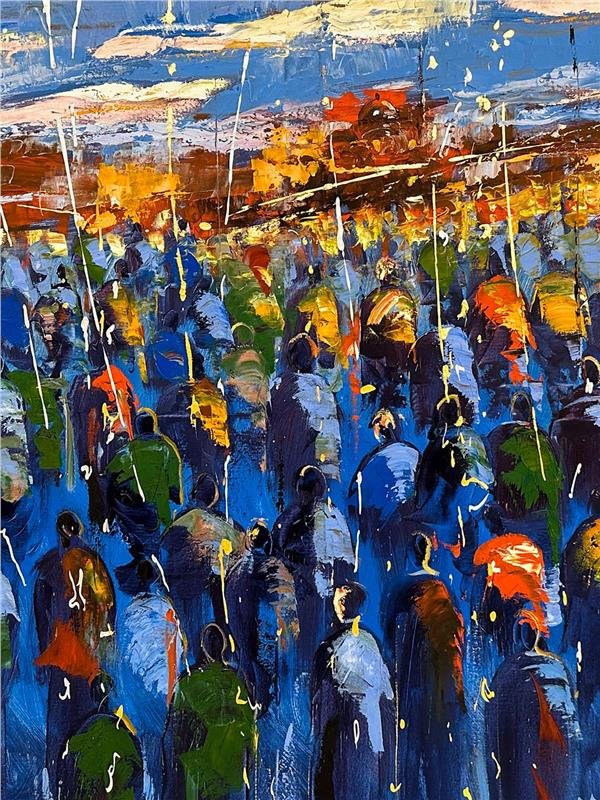 İnsanlar - İnsanlar Yağlı Boya Tablosu