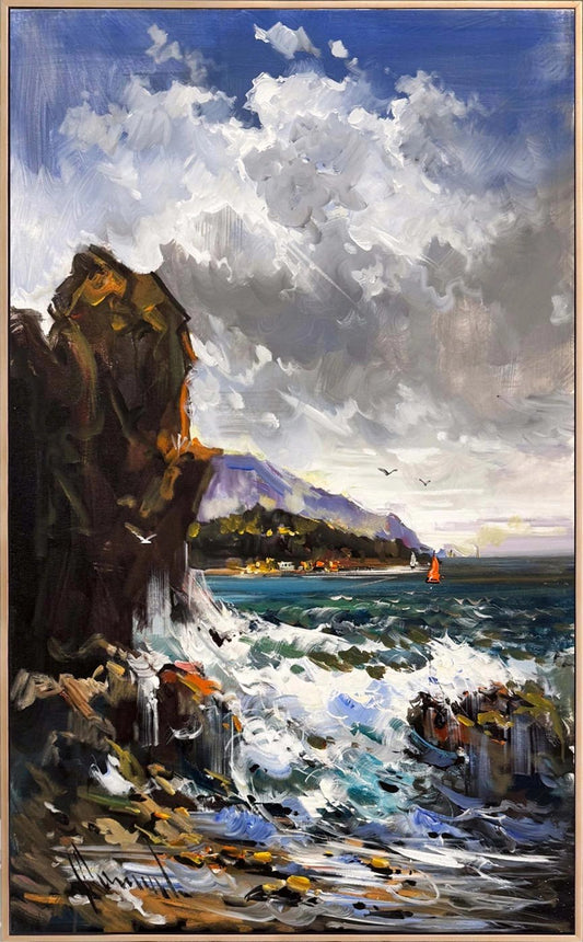 Işığın Kıyısında Yağlı Boya Tablosu