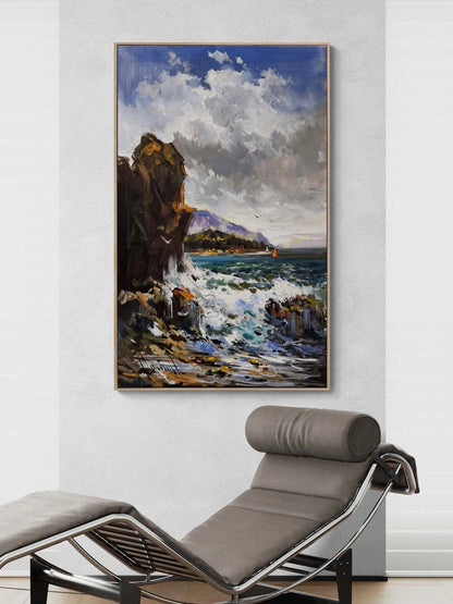 Işığın Kıyısında Yağlı Boya Tablosu