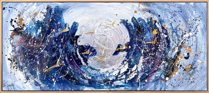 Işıkla Uçan Kuşlar Yağlı Boya Tablosu