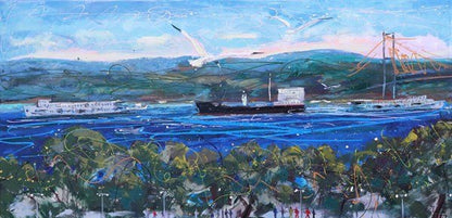 Istanbul Bosphorus Oil Painting