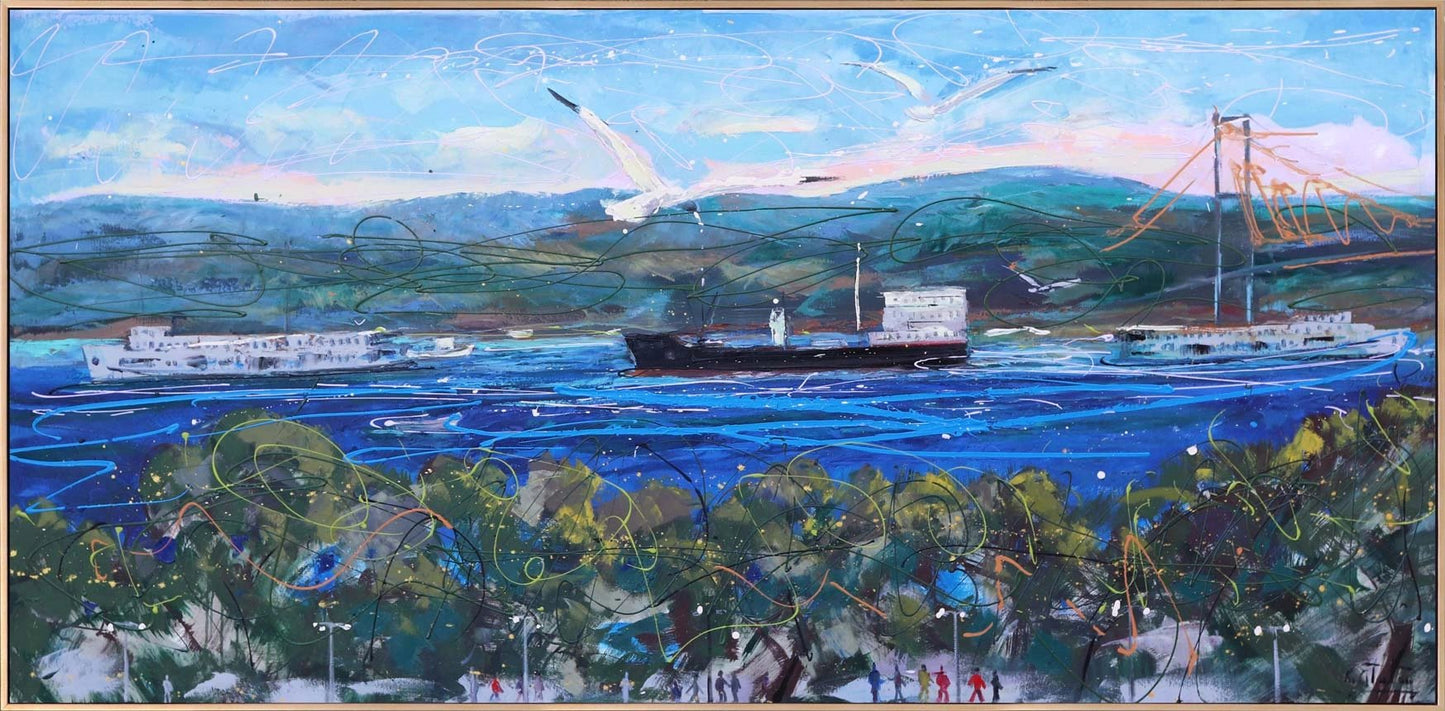 Istanbul Bosphorus Oil Painting
