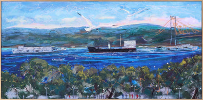 Istanbul Bosphorus Oil Painting