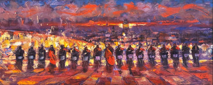 İstanbul Boğazının Orkestrası Yağlı Boya Tablosu