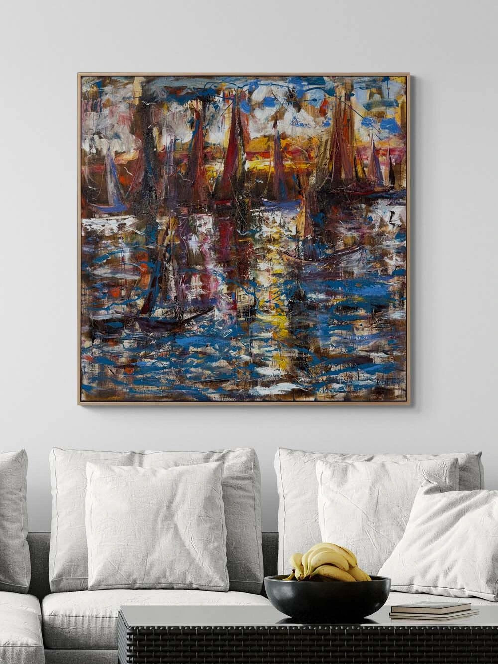 İstanbul'da Kuşların Şarkısı Yağlı Boya Tablosu