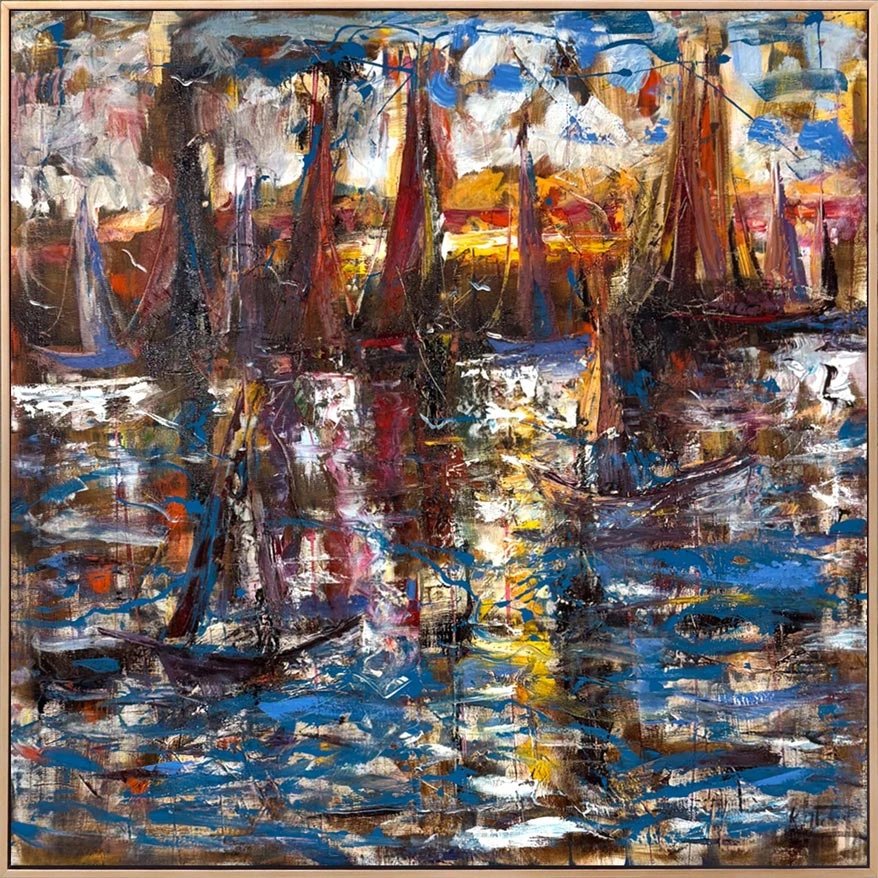 İstanbul'da Kuşların Şarkısı Yağlı Boya Tablosu