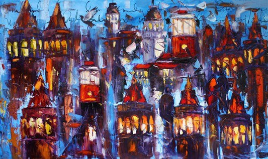 İstanbul Hayali Yağlı Boya Tablosu