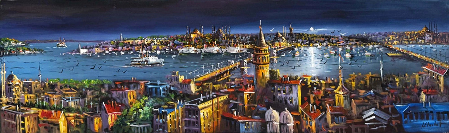 İstanbul Saklı Zaman Yağlı Boya Tablosu
