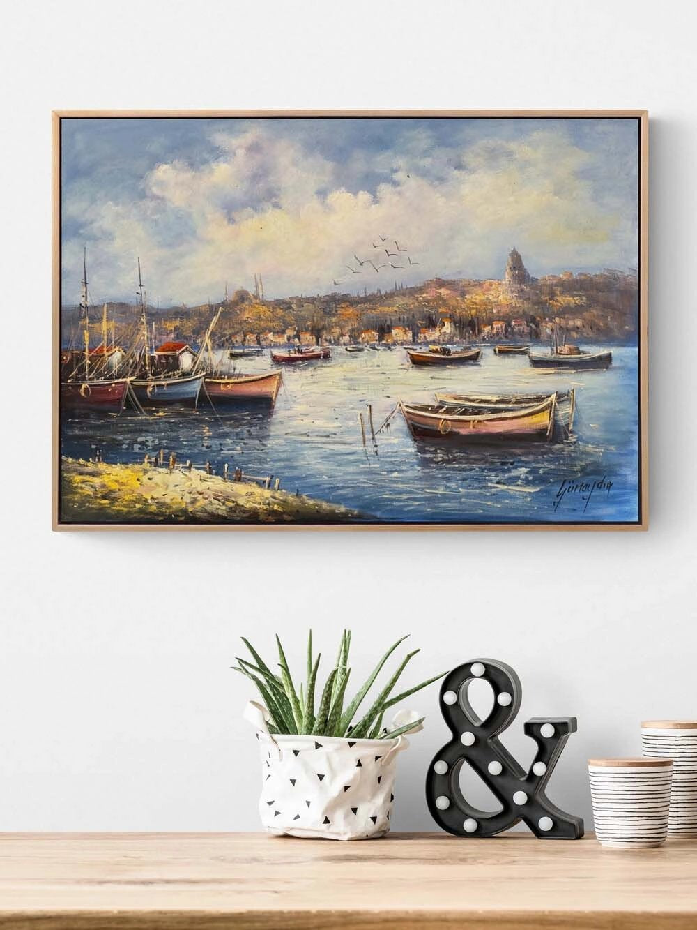 İstanbul’a Doğan Huzur Yağlı Boya Tablosu