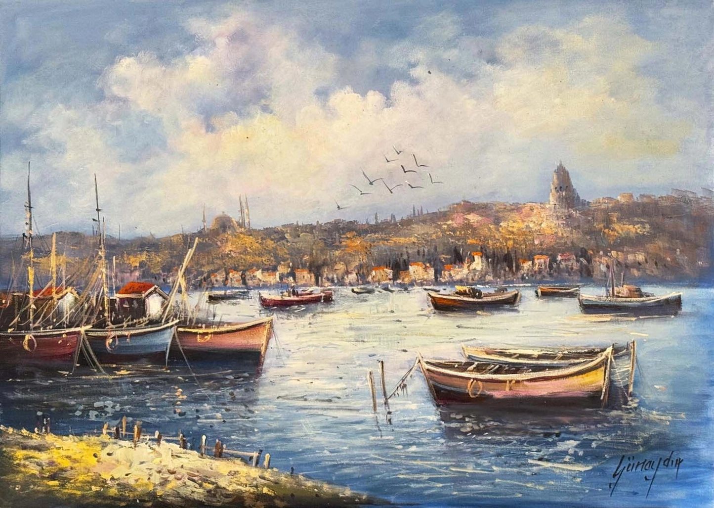 İstanbul’a Doğan Huzur Yağlı Boya Tablosu
