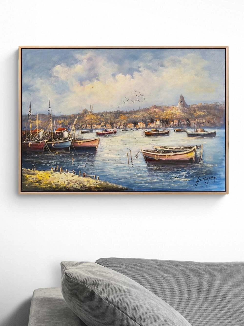 İstanbul’a Doğan Huzur Yağlı Boya Tablosu