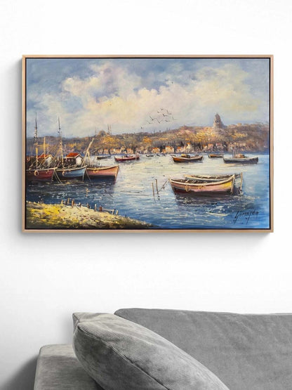 İstanbul’a Doğan Huzur Yağlı Boya Tablosu