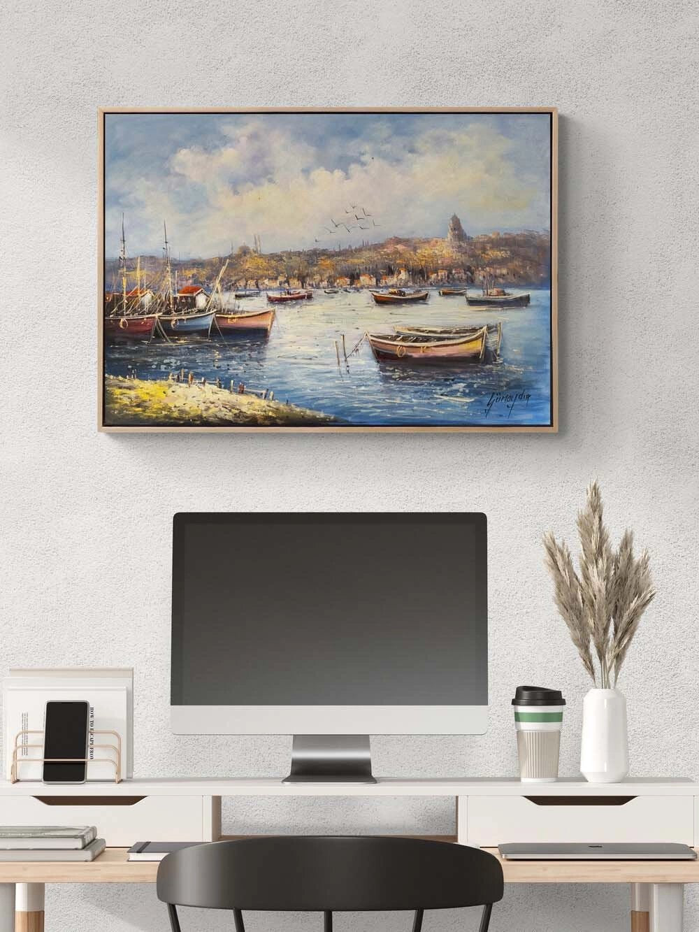 İstanbul’a Doğan Huzur Yağlı Boya Tablosu