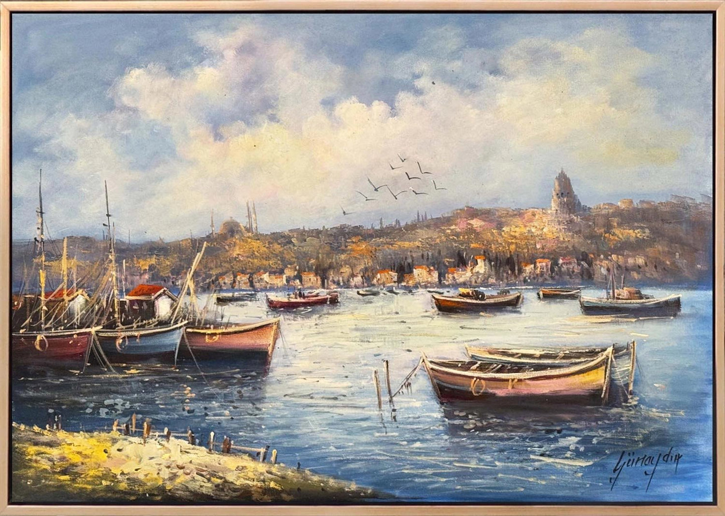 İstanbul’a Doğan Huzur Yağlı Boya Tablosu