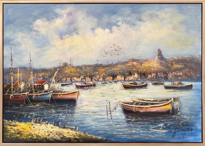 İstanbul’a Doğan Huzur Yağlı Boya Tablosu